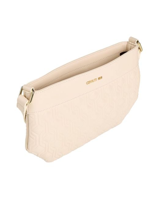 Cerruti 1881 Natural Cream Cross-Body Bag Polyurethane