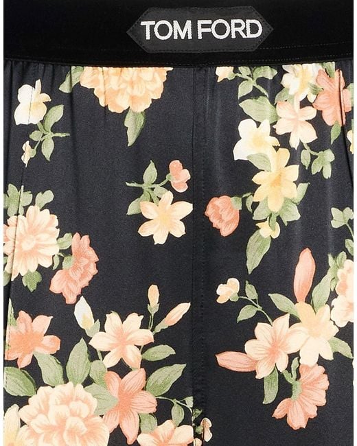 Tom Ford Black Pants Silk, Elastane