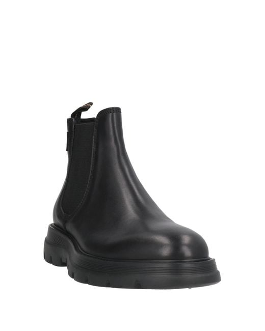 Fabi Black Ankle Boots Calfskin for men