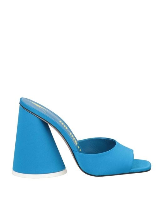 The Attico Blue Sandals Textile Fibers