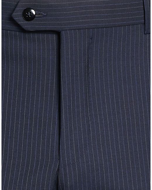 Pal Zileri Blue Midnight Pants Wool for men