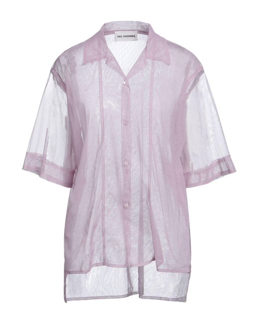 DES_PHEMMES Purple Lilac Shirt Nylon