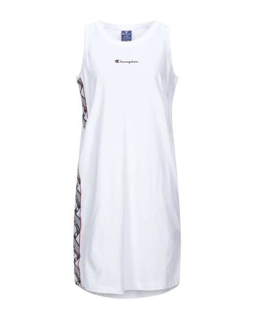 Champion Cotton Short Dress in White | Lyst Australia