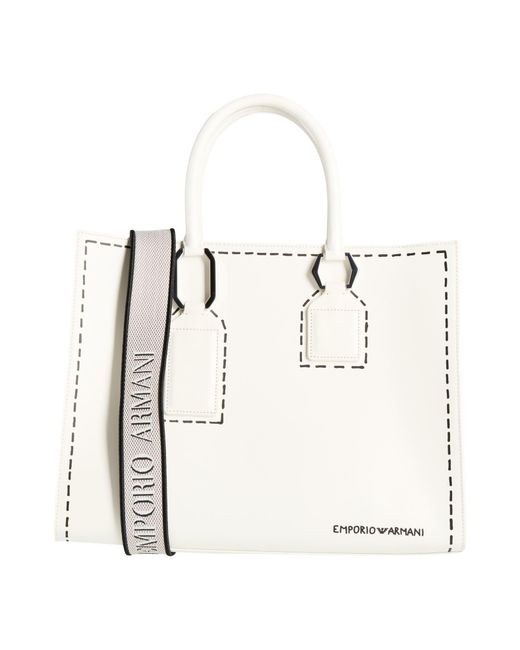 Emporio Armani White Handbags