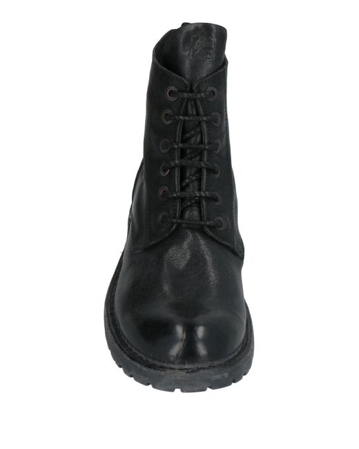 Moma Black Ankle Boots Leather for men