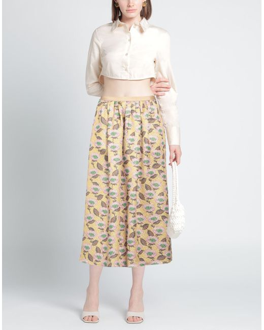 Siyu Natural Midi Skirt