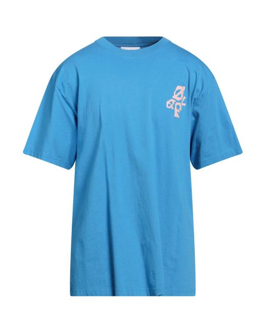 Olaf Hussein Blue T-shirt for men
