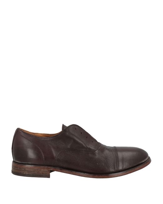 Moma Brown Dark Lace-Up Shoes Calfskin for men