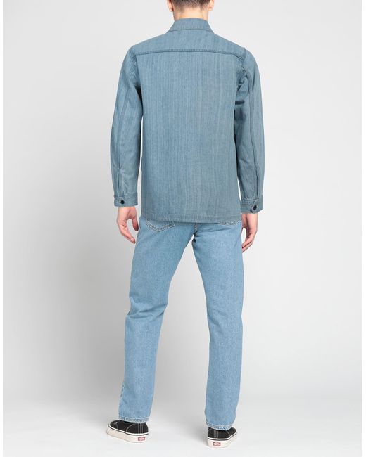 Aigle Blue Denim Outerwear for men