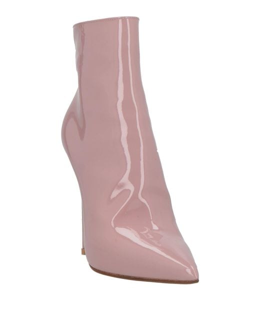 Le Silla Pink Ankle Boots Leather