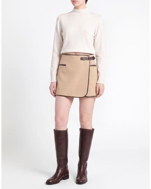 Jonathan Simkhai Natural Mini Skirt
