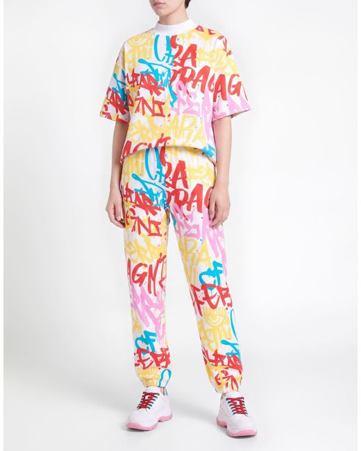 Chiara Ferragni White Pants Cotton
