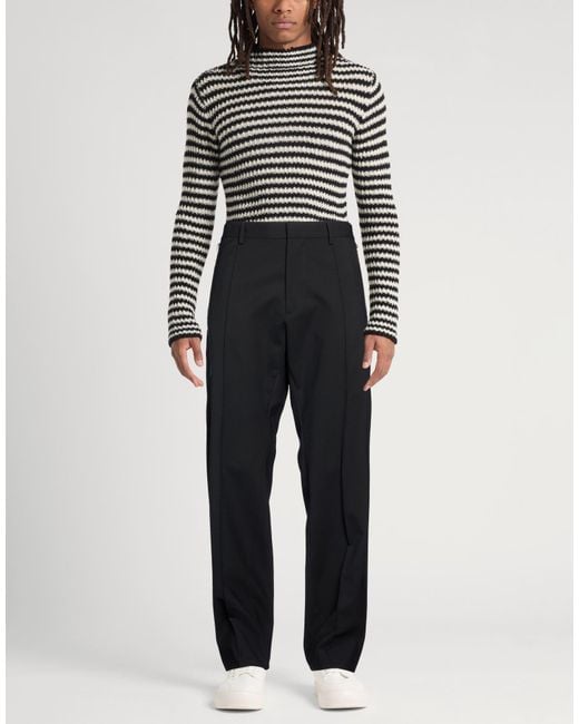 DSquared² Black Pants Virgin Wool, Elastane for men