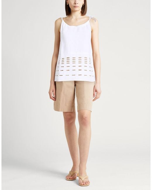 120% Lino White Top