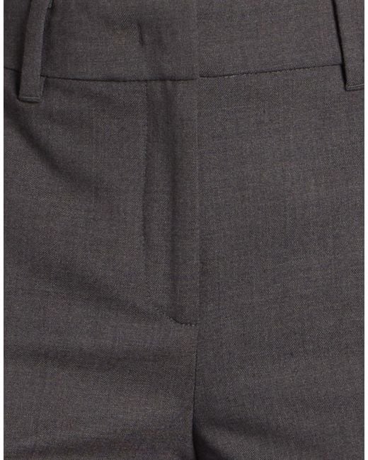 Marella Gray Charcoal Pants Polyester, Virgin Wool, Elastane