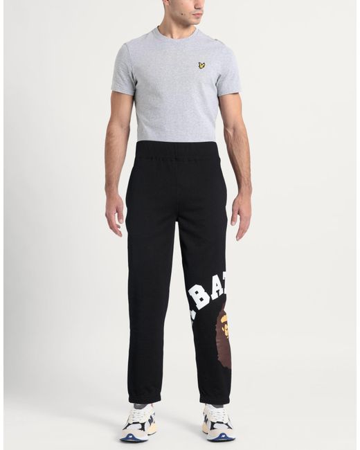 A Bathing Ape Black Pants for men