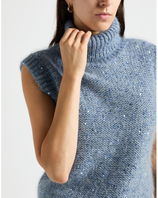 Eleventy Blue Turtleneck