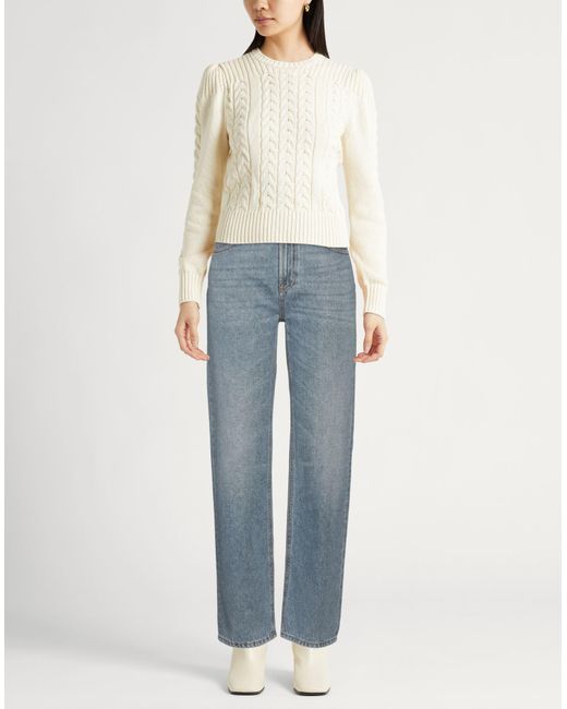 Chloé Blue High-Rise Hemp Blend Jeans