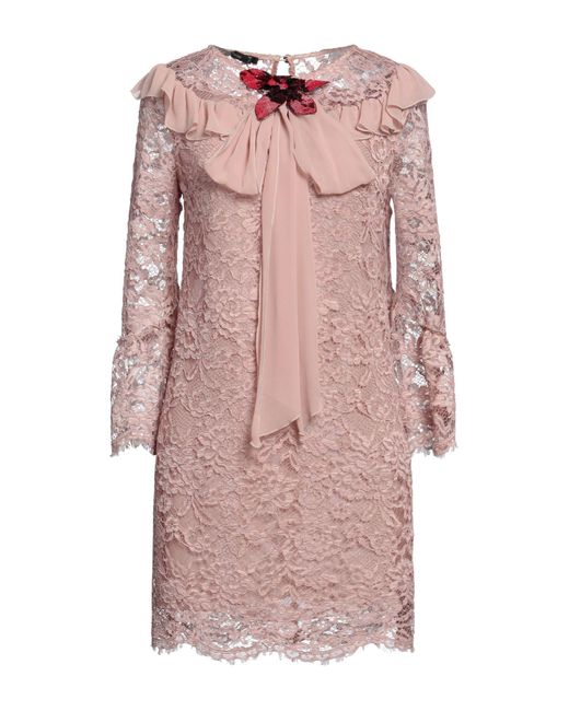 W Les Femmes By Babylon Pink Mini Dress