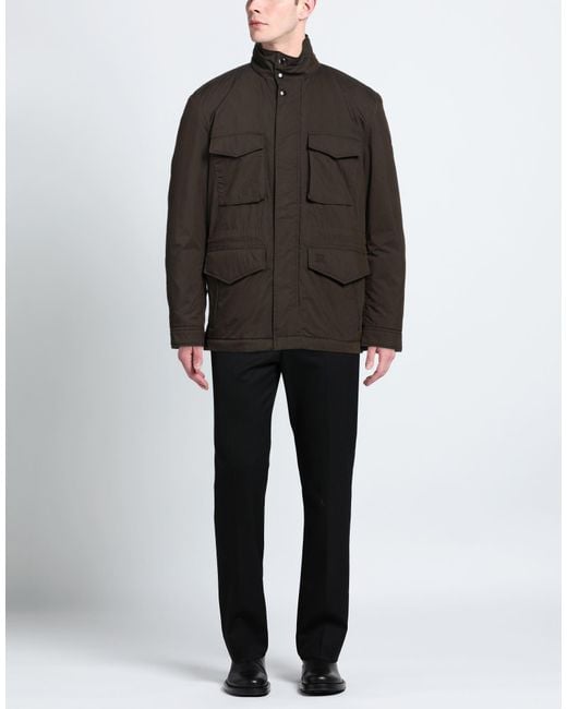 Woolrich Black Jacket Cotton, Polyamide for men