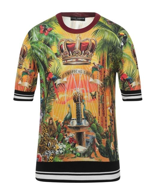 Dolce & Gabbana Green Sweaters for men