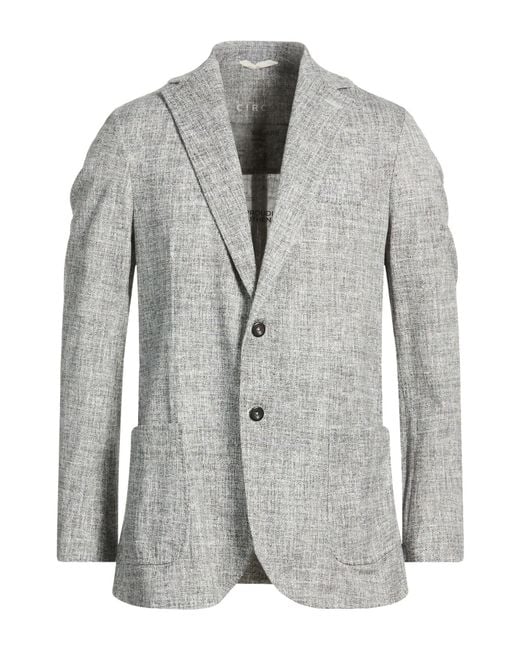 Circolo 1901 Gray Blazer Cotton, Elastane for men