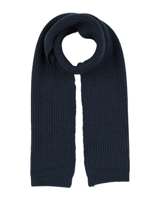 Cashmere Company Blue Scarf Merino Wool for men