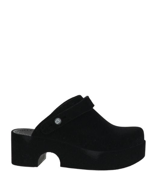 XOCOI Black Mules & Clogs