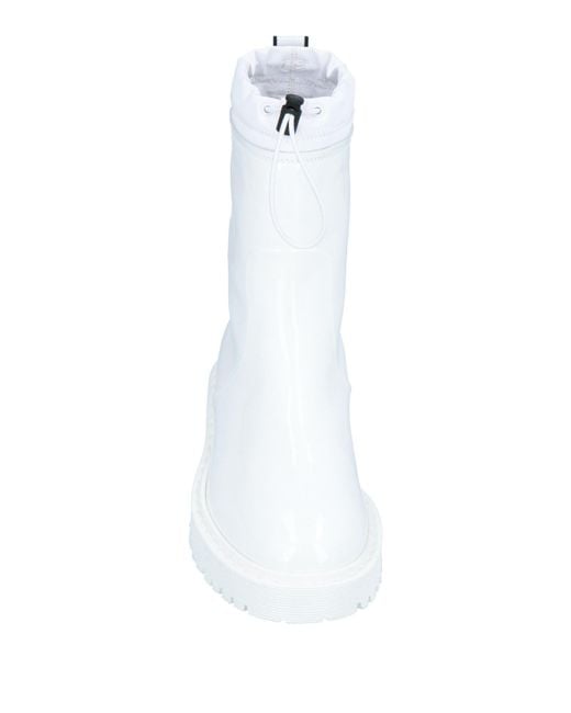 Hogan White Ankle Boots
