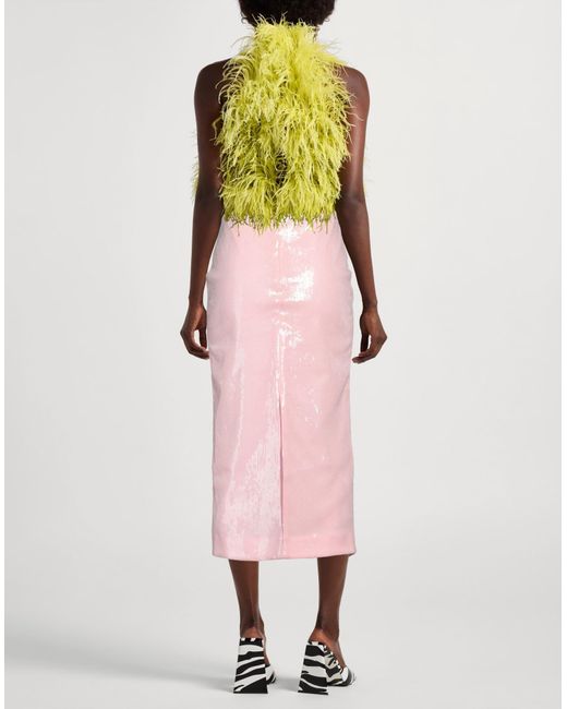 ROTATE BIRGER CHRISTENSEN Pink Midi Skirt