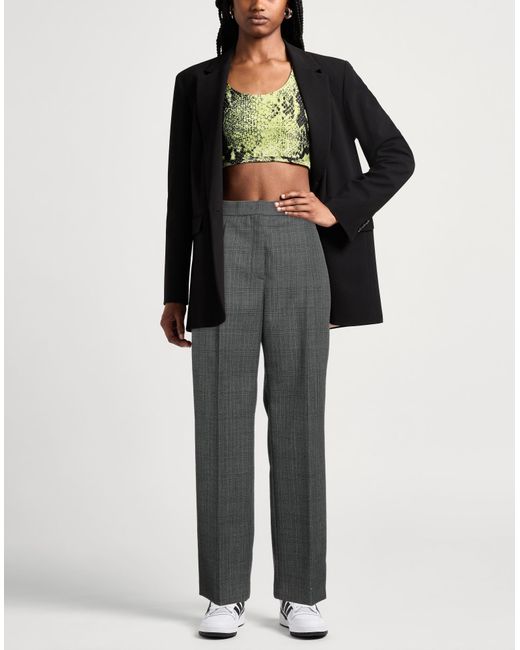 MSGM Gray Pants Virgin Wool
