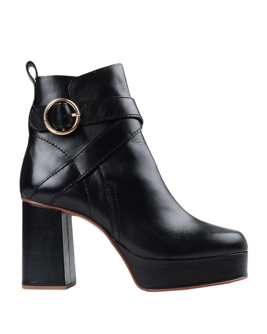 See By Chloé Black Ankle Boots