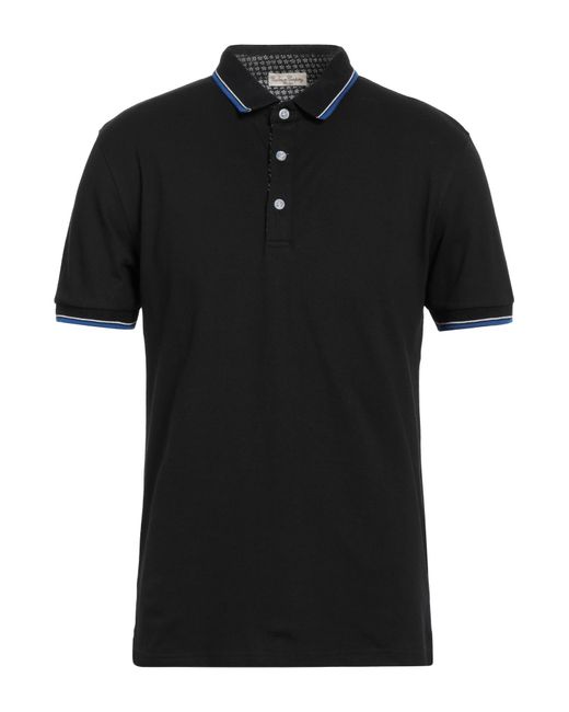 Cashmere Company Black Polo Shirt for men