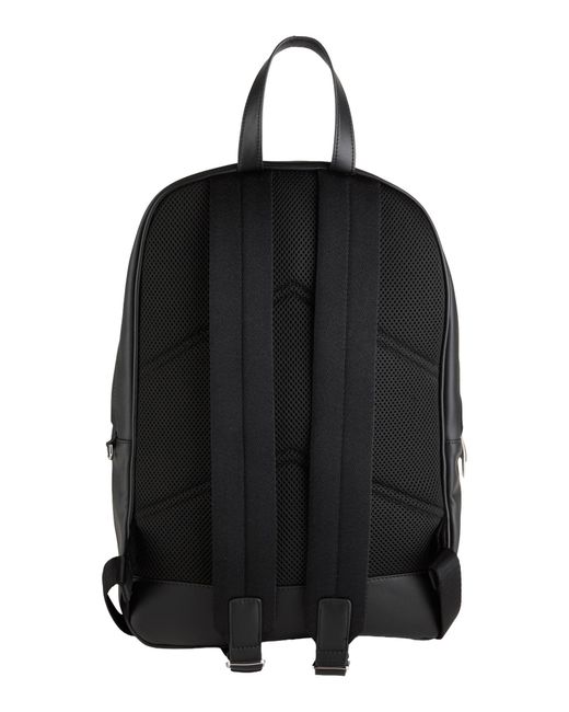 Calvin Klein Black Backpack Polyester, Recycled Polyester for men