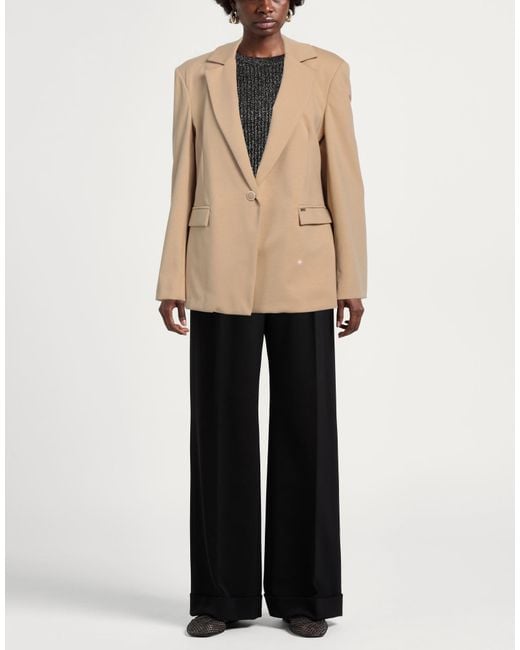 Kaos Natural Sand Blazer Cotton, Polyamide, Elastane