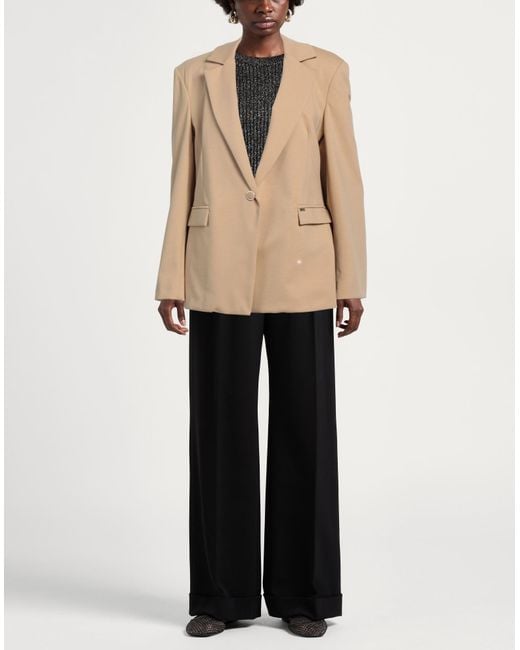 Kaos Natural Sand Blazer Cotton, Polyamide, Elastane