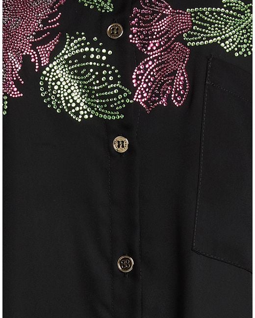 5 PROGRESS Black Shirt Polyester, Viscose