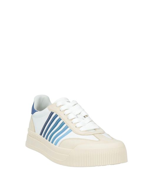 DSquared² Blue Cream Sneakers Calfskin for men