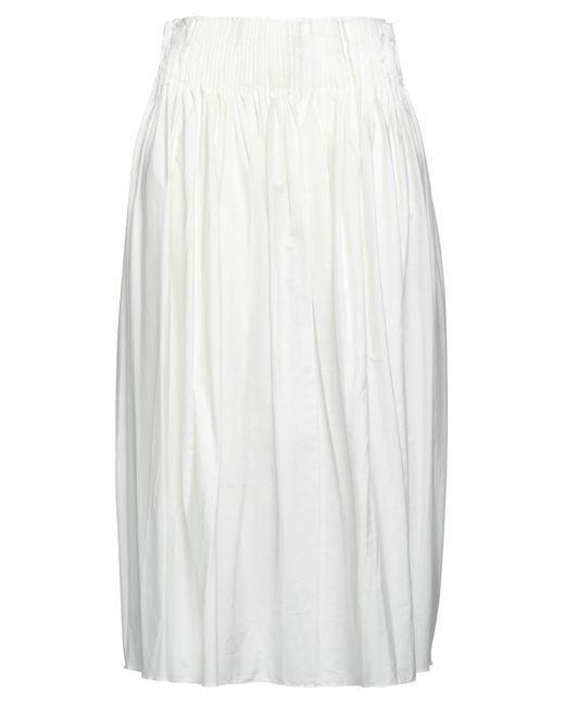 The Row White Maxi Skirt