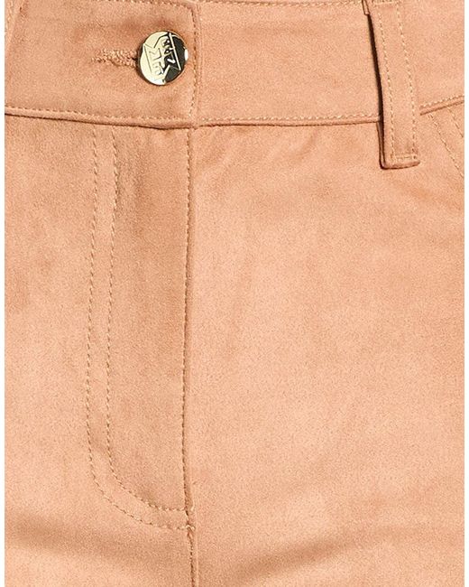 Marella Natural Camel Pants Polyester, Elastane