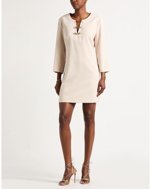 Kocca Natural Mini Dress Polyester, Elastane