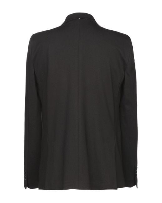 Exibit Black Blazer Viscose, Polyamide, Elastane for men