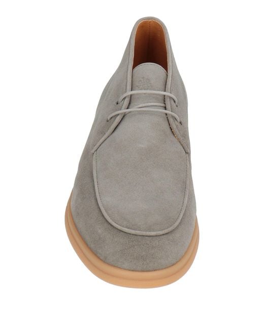 Eleventy Gray Ankle Boots for men
