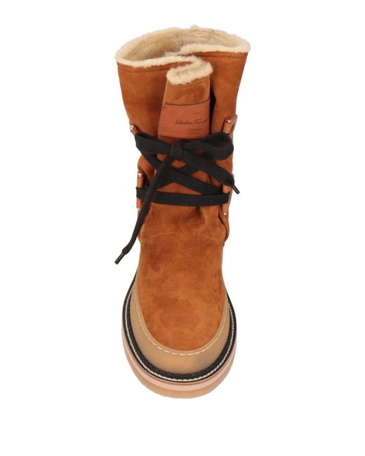 Ferragamo Brown Ankle Boots