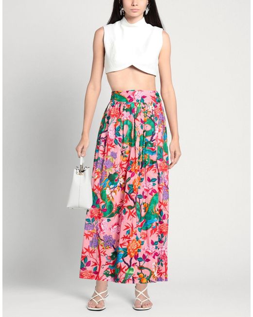 CONNOR & BLAKE Red Maxi Skirt Cotton