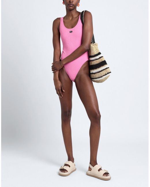 Maillot une pièce Calvin Klein en coloris Pink