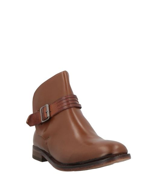 Moma Brown Ankle Boots Calfskin