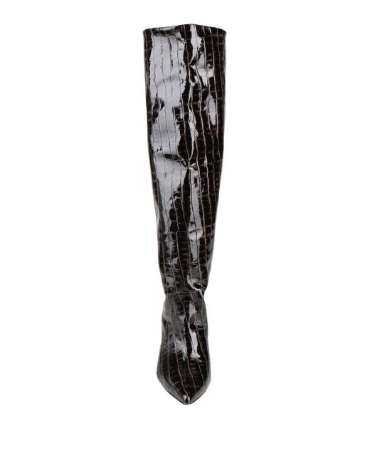 gioia.a. Black Boot Leather