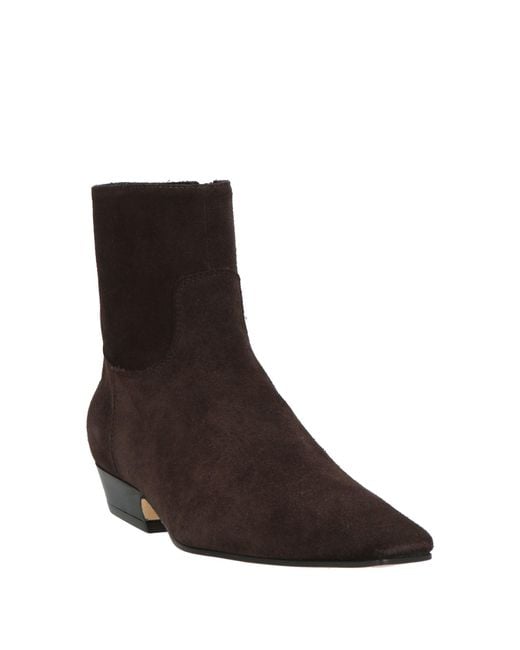 Semicouture Brown Ankle Boots Leather