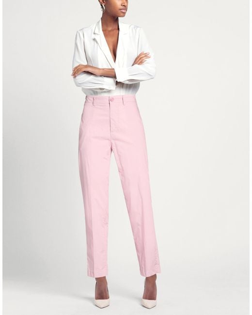 SOLOTRE Pink Pants Cotton